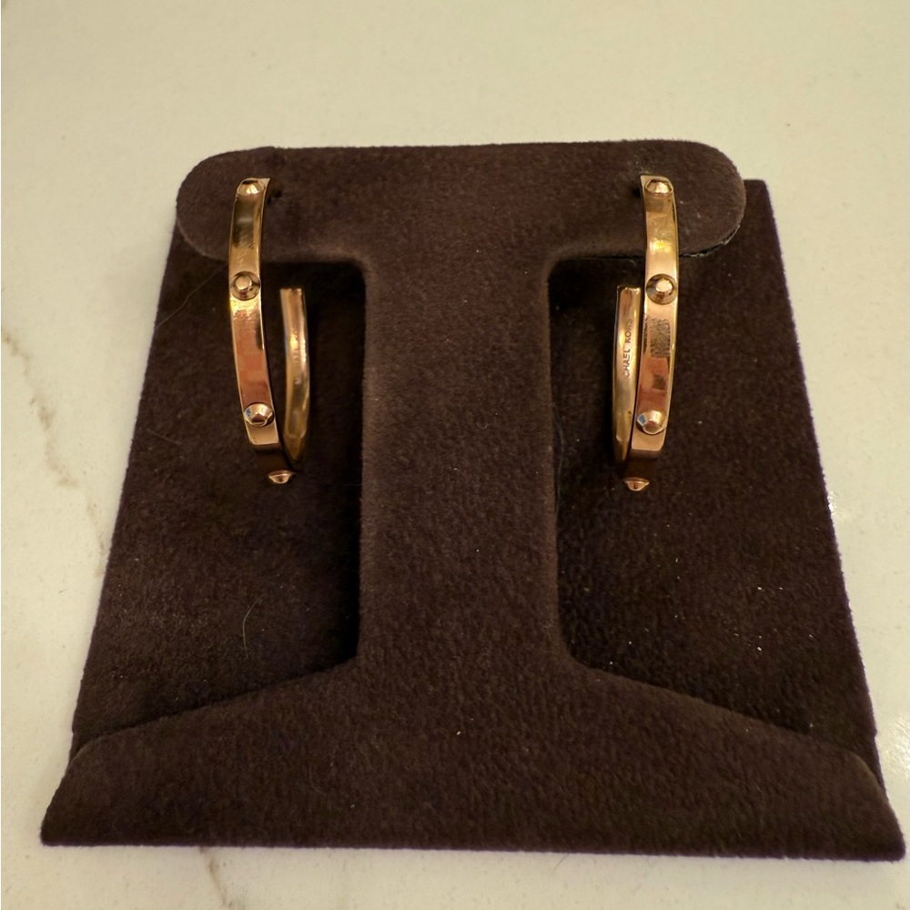 Rebecca Minkoff Rose Gold tone Hoop Earrings